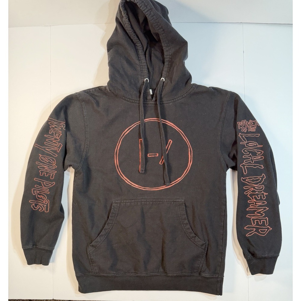 Twenty One Pilots Hoodie Blurryface Logo Band Merch Black Mens Small